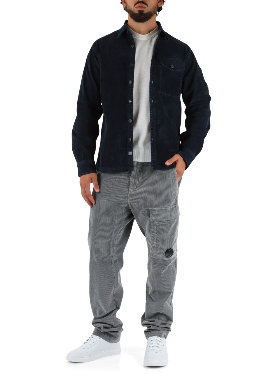 BLU SCURO | Overshirt in corduroy