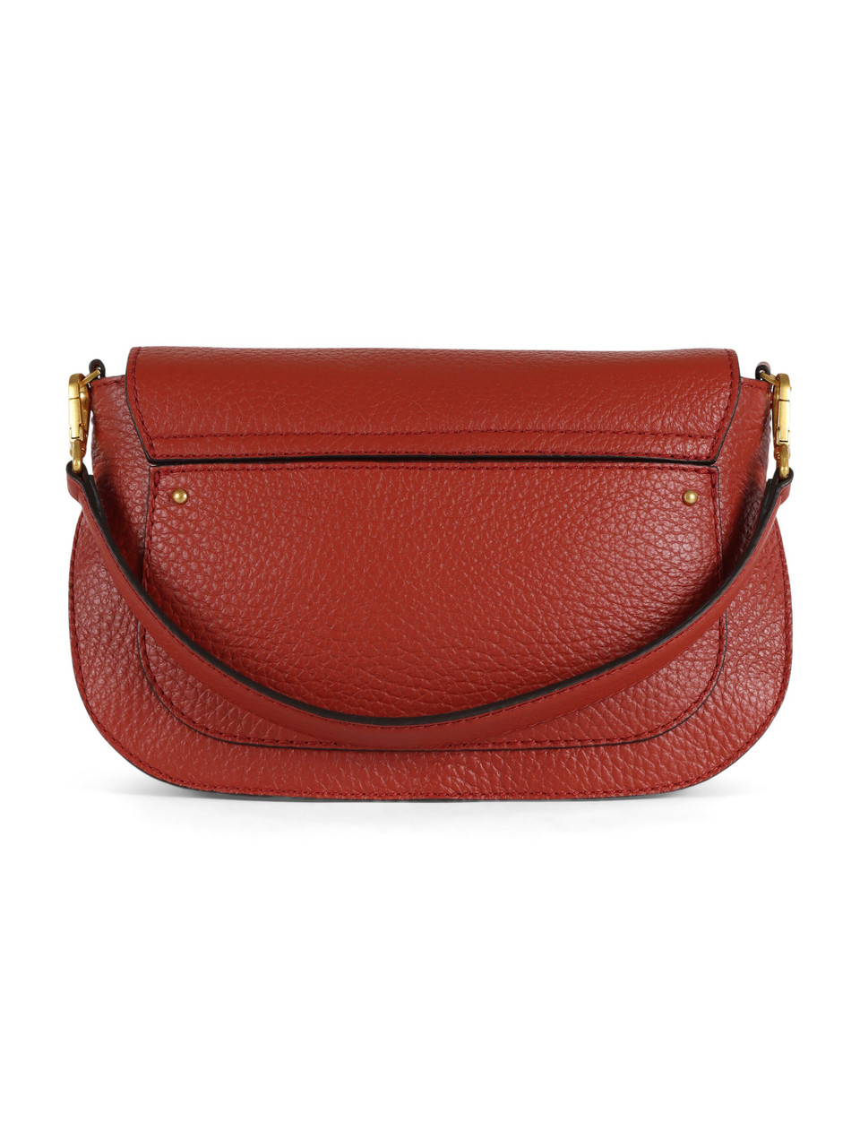 ROSSO SCURO | Borsa a mano in pelle martellata OLGA