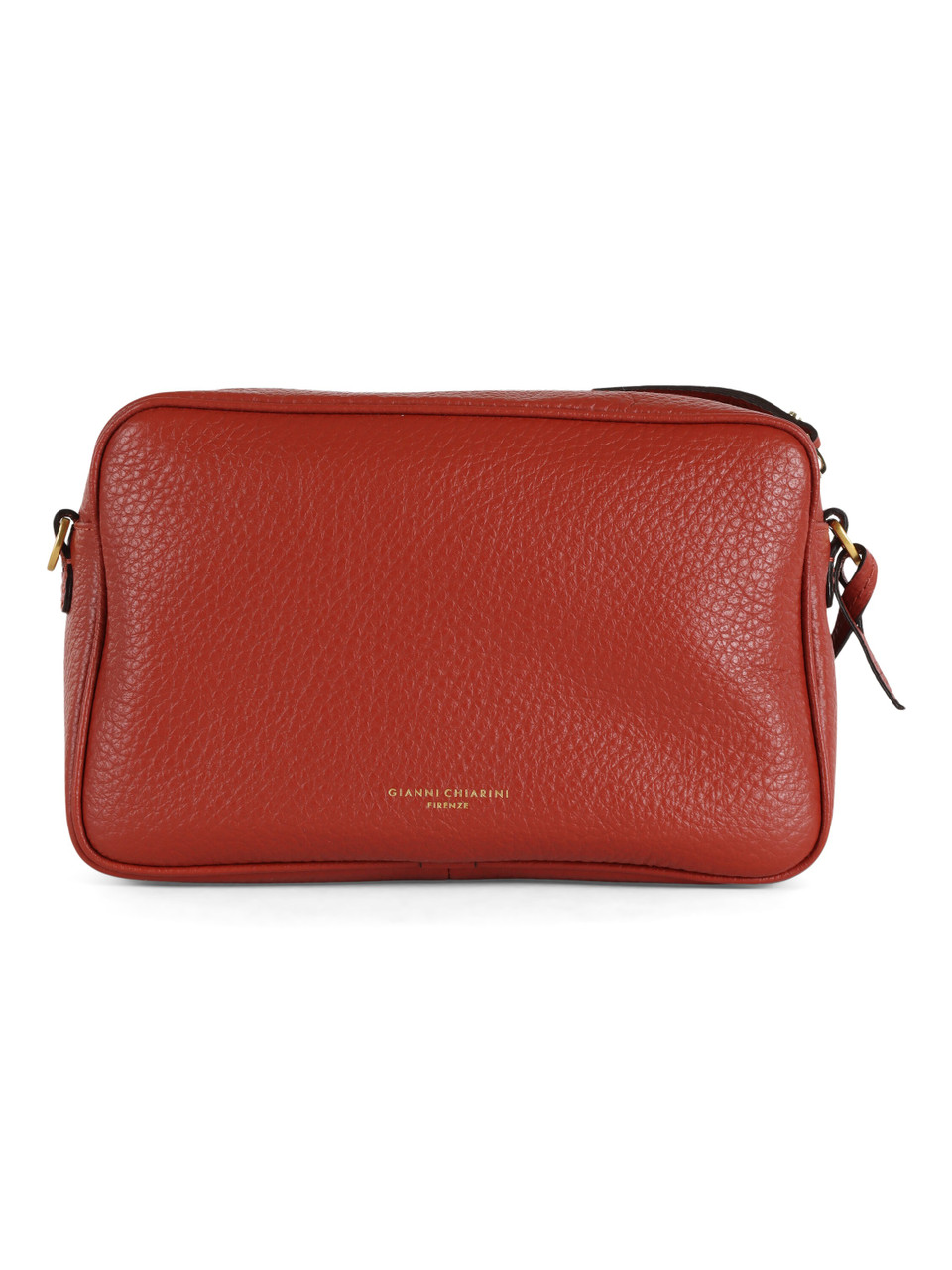 ROSSO SCURO | Borsa a tracolla in pelle martellata MARISOL