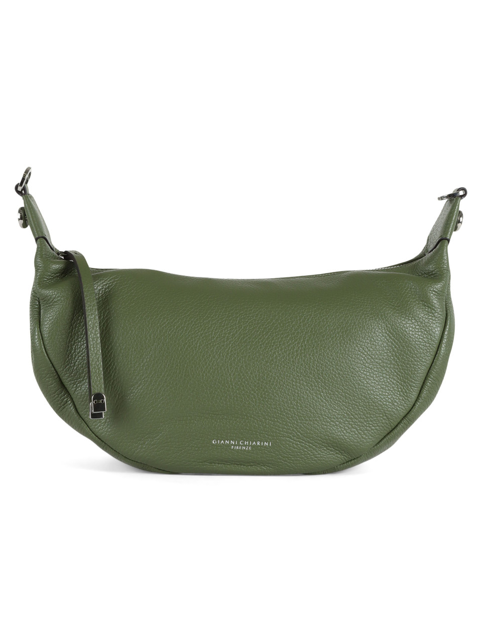 VERDE | Borsa a spalla in pelle martellata AISHA