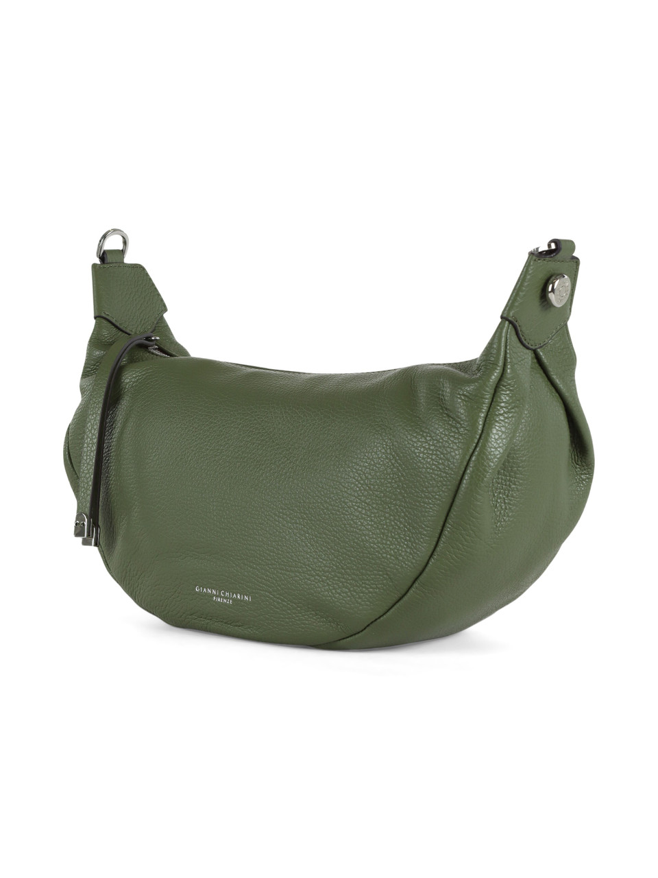VERDE | Borsa a spalla in pelle martellata AISHA
