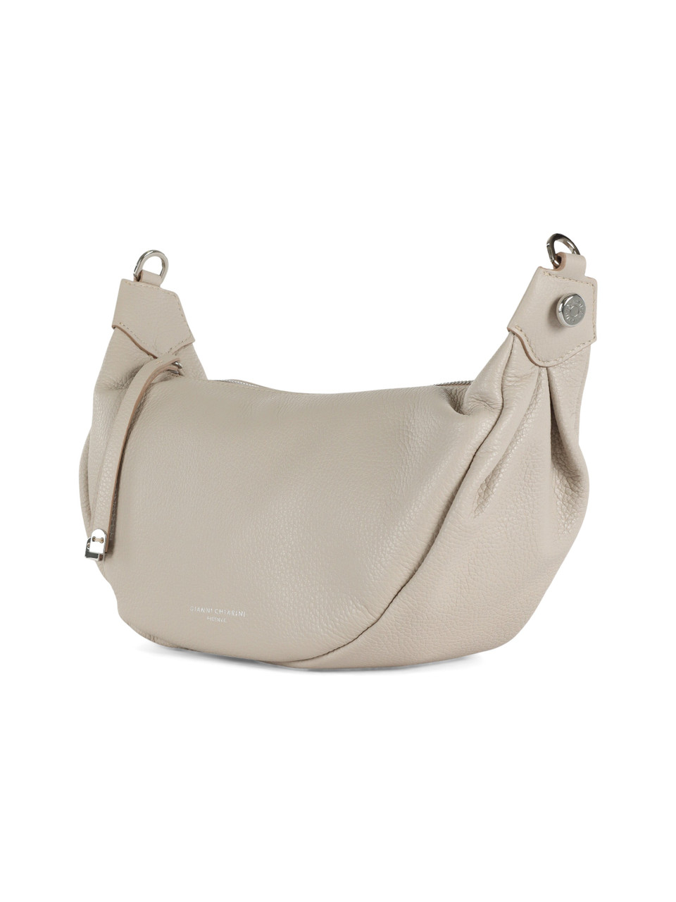 VERDE | Borsa a tracolla HELENA ROUND in pelle martellata
