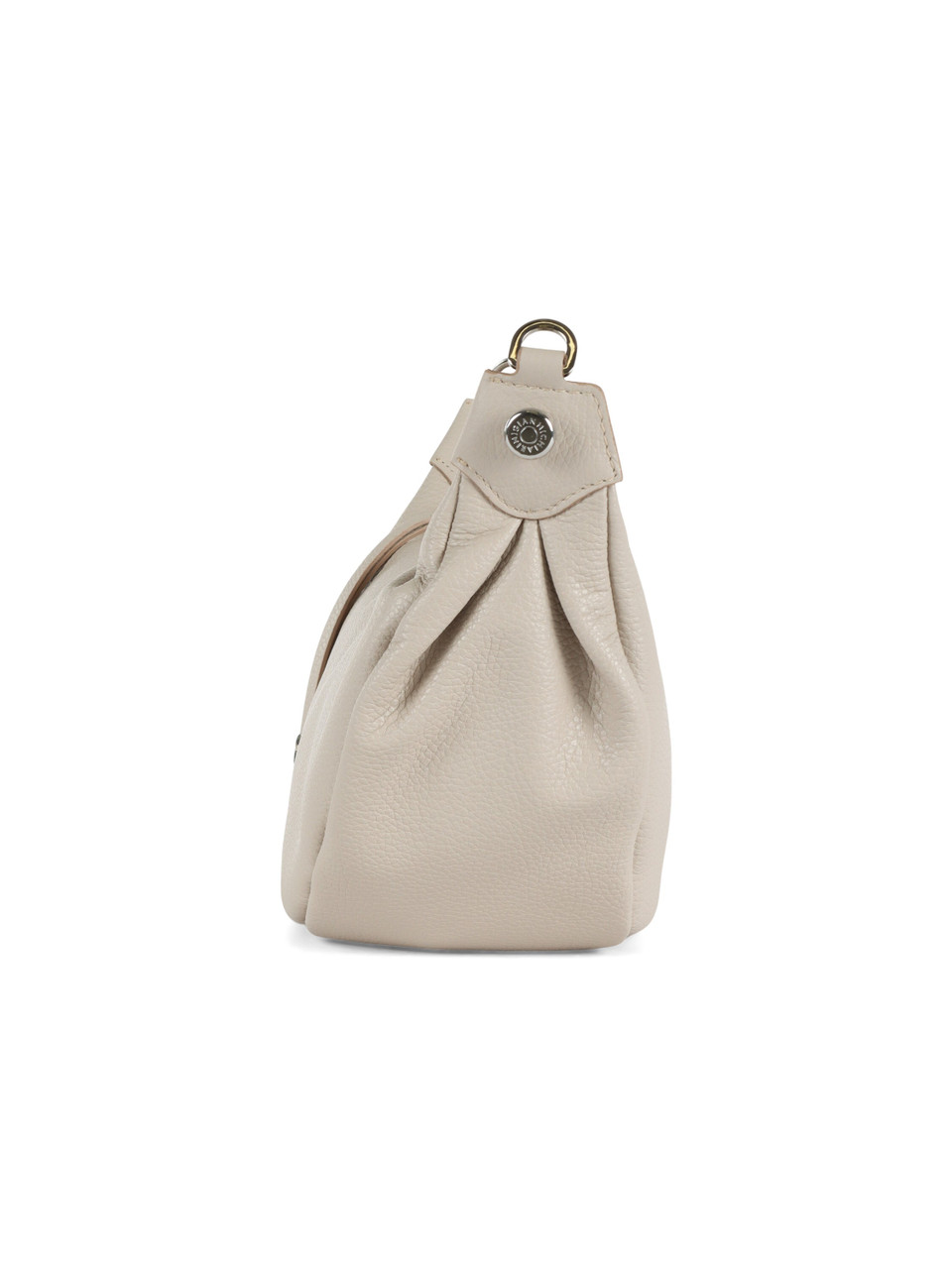 VERDE | Borsa a tracolla HELENA ROUND in pelle martellata