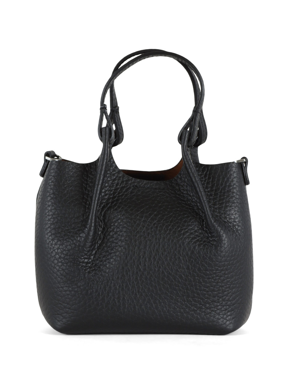 NERO | Borsa a mano in pelle martellata DUA Mini NERO | Borsa a mano in pelle martellata DUA Mini