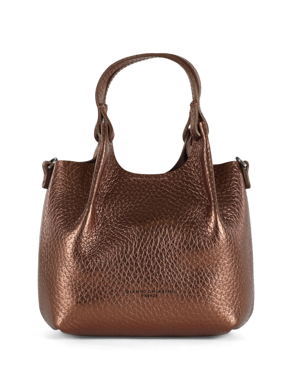 BRONZO | Borsa a mano in pelle martellata DUA Mini BRONZO | Borsa a mano in pelle martellata DUA Mini