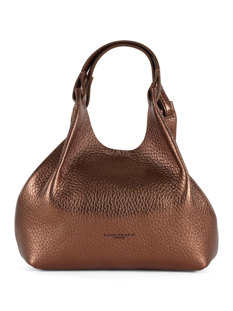 BRONZO | Borsa a mano in pelle martellata DUA Small