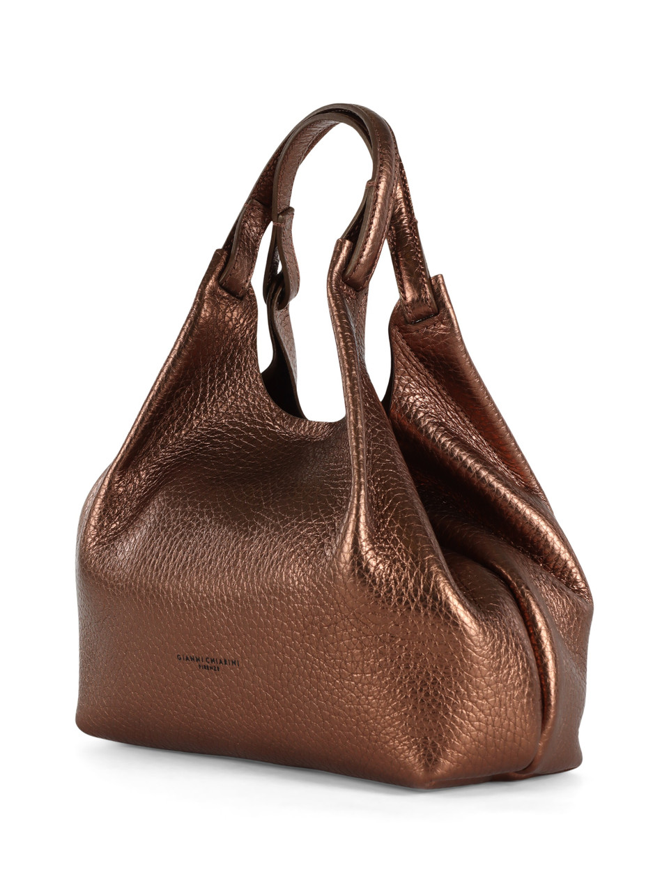 BRONZO | Borsa a mano in pelle martellata DUA Small