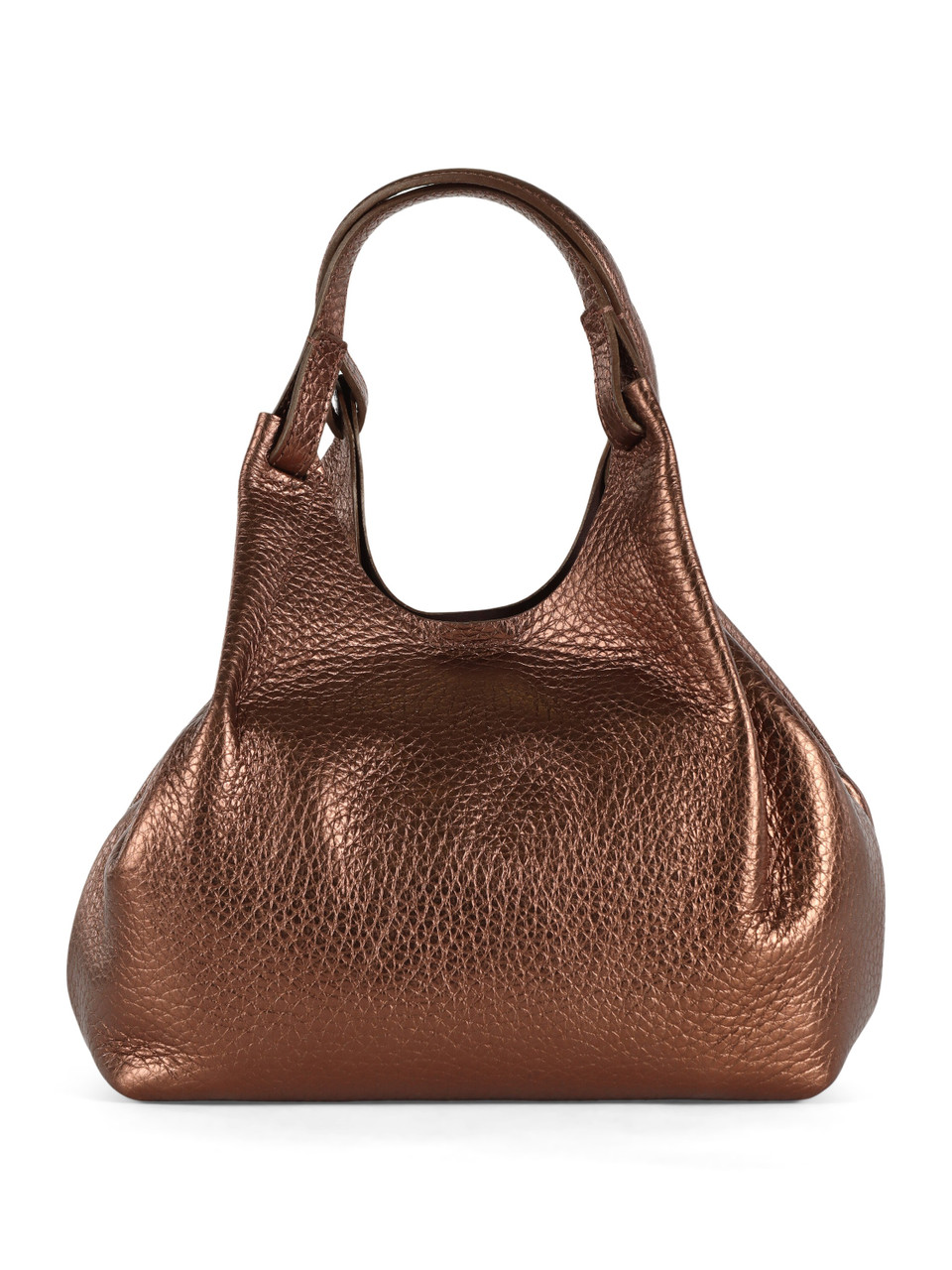 BRONZO | Borsa a mano in pelle martellata DUA Small