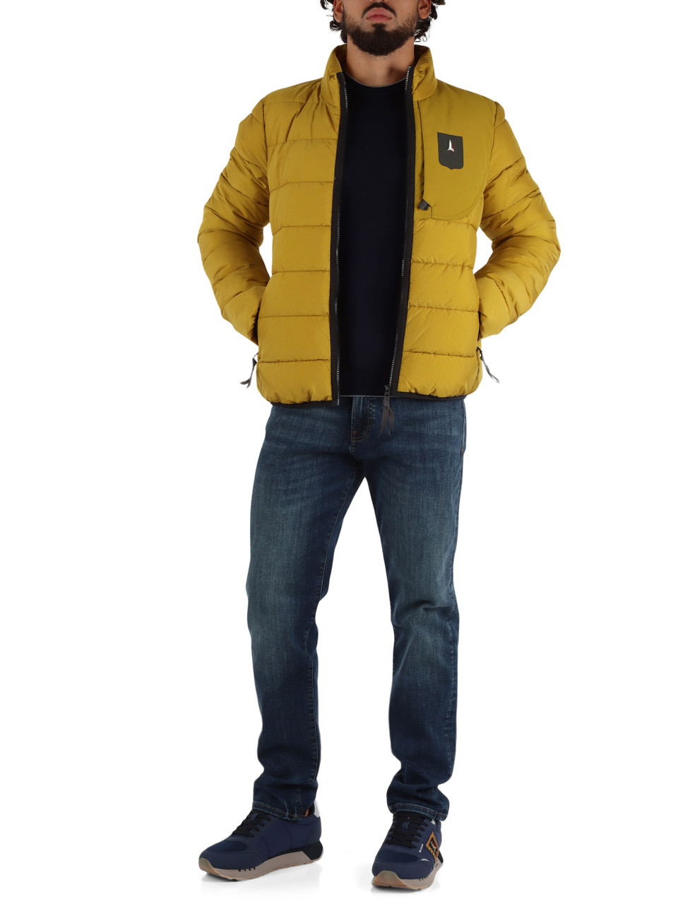 Dunkelblau | Rundhalspullover aus Merinowolle