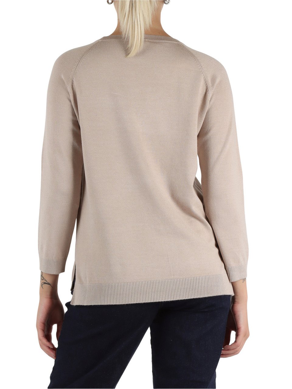BEIGE | Maglia in misto viscosa GINETTA
