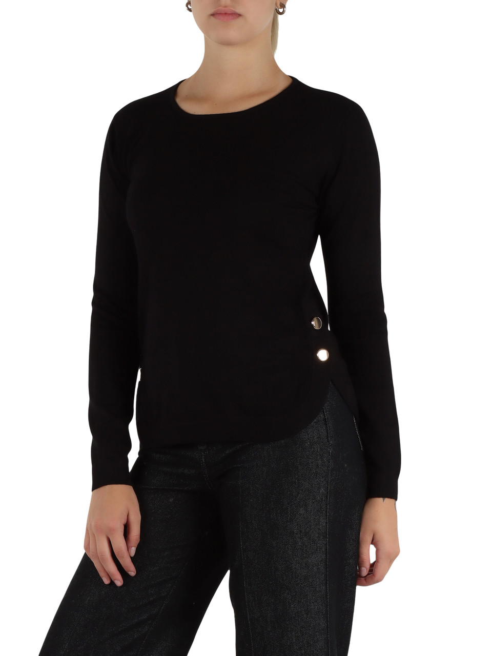 NERO | Maglia in misto viscosa PINOLO