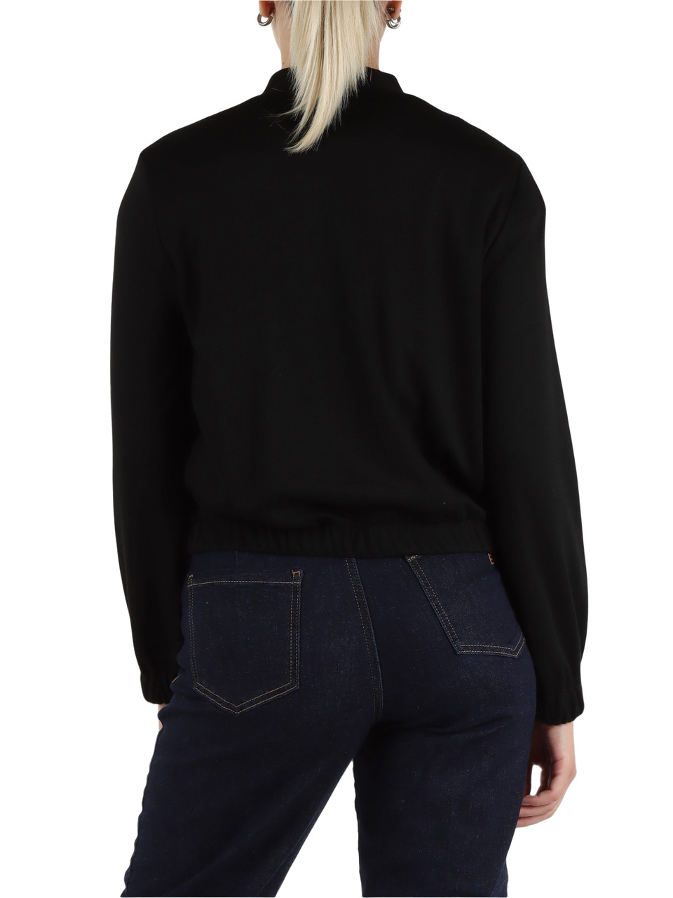 NERO | Giacchino CANGURO in misto lana e viscosa