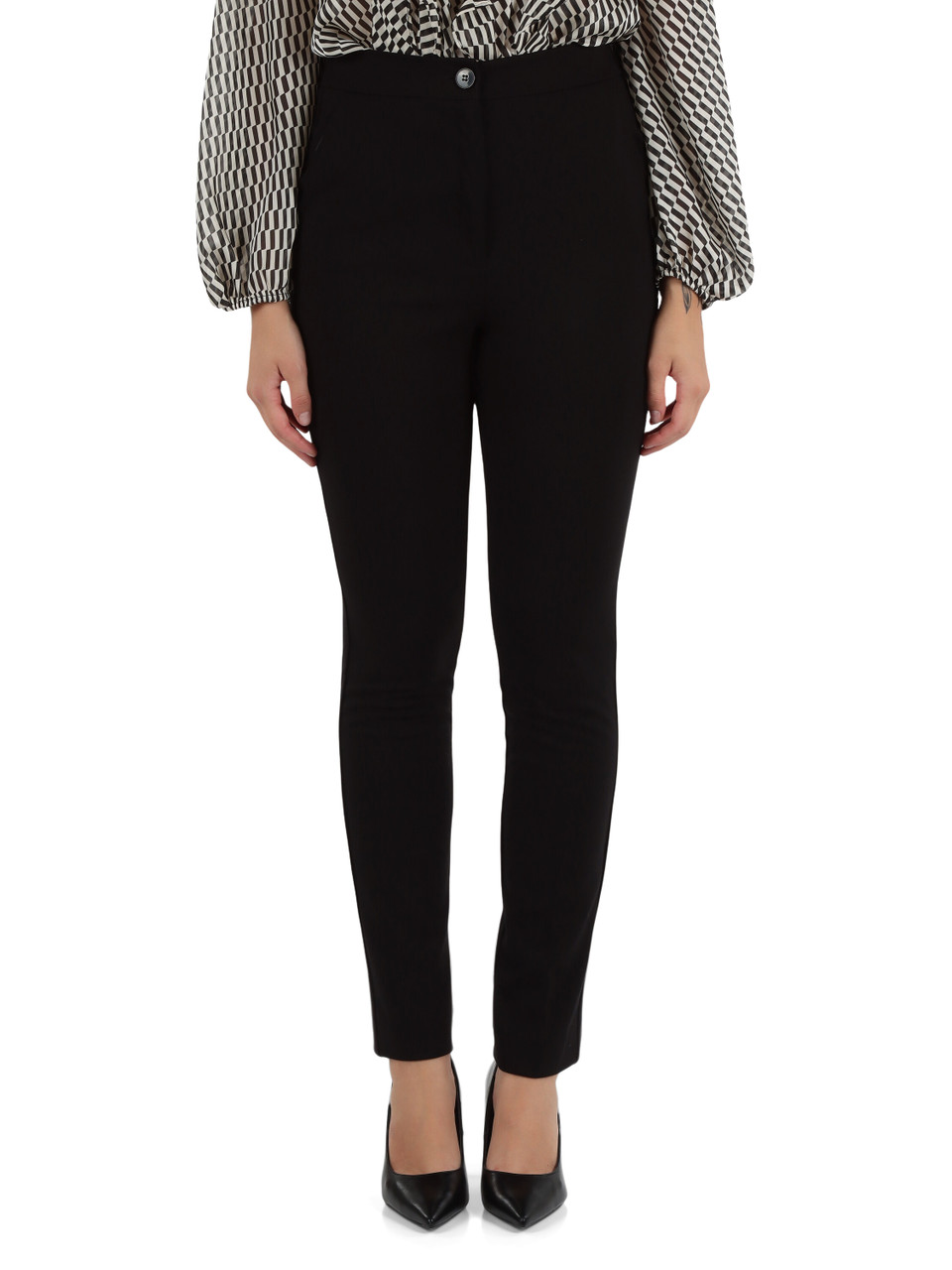 NERO | Pantaloni in punto Milano CHINOS