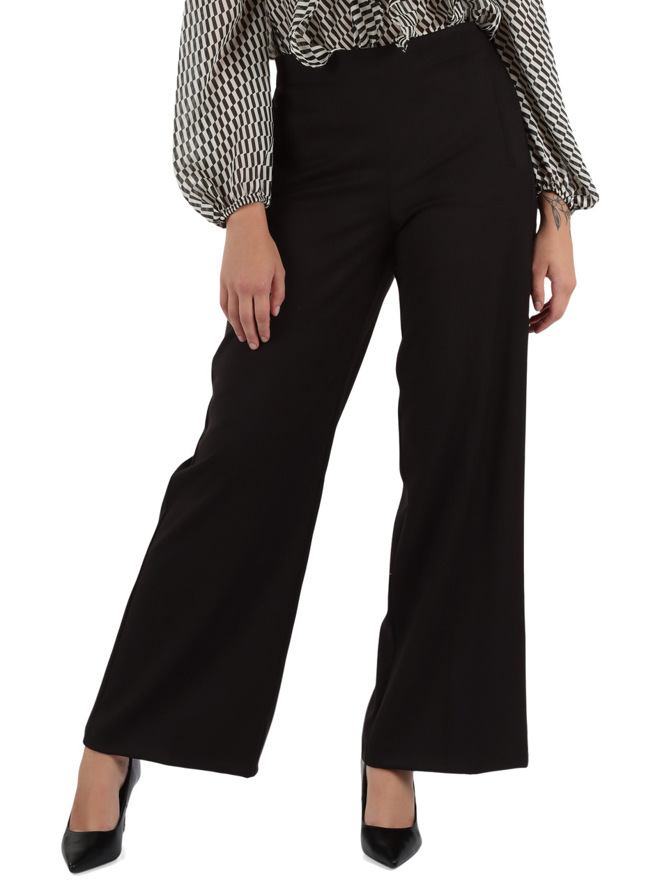 SCHWARZ | SARAGO Hose aus Viskosemischung