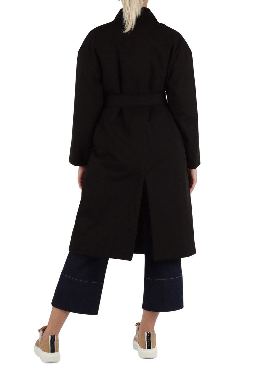 NERO | Giaccone AGOSTIN in gabardina di cotone antigoccia