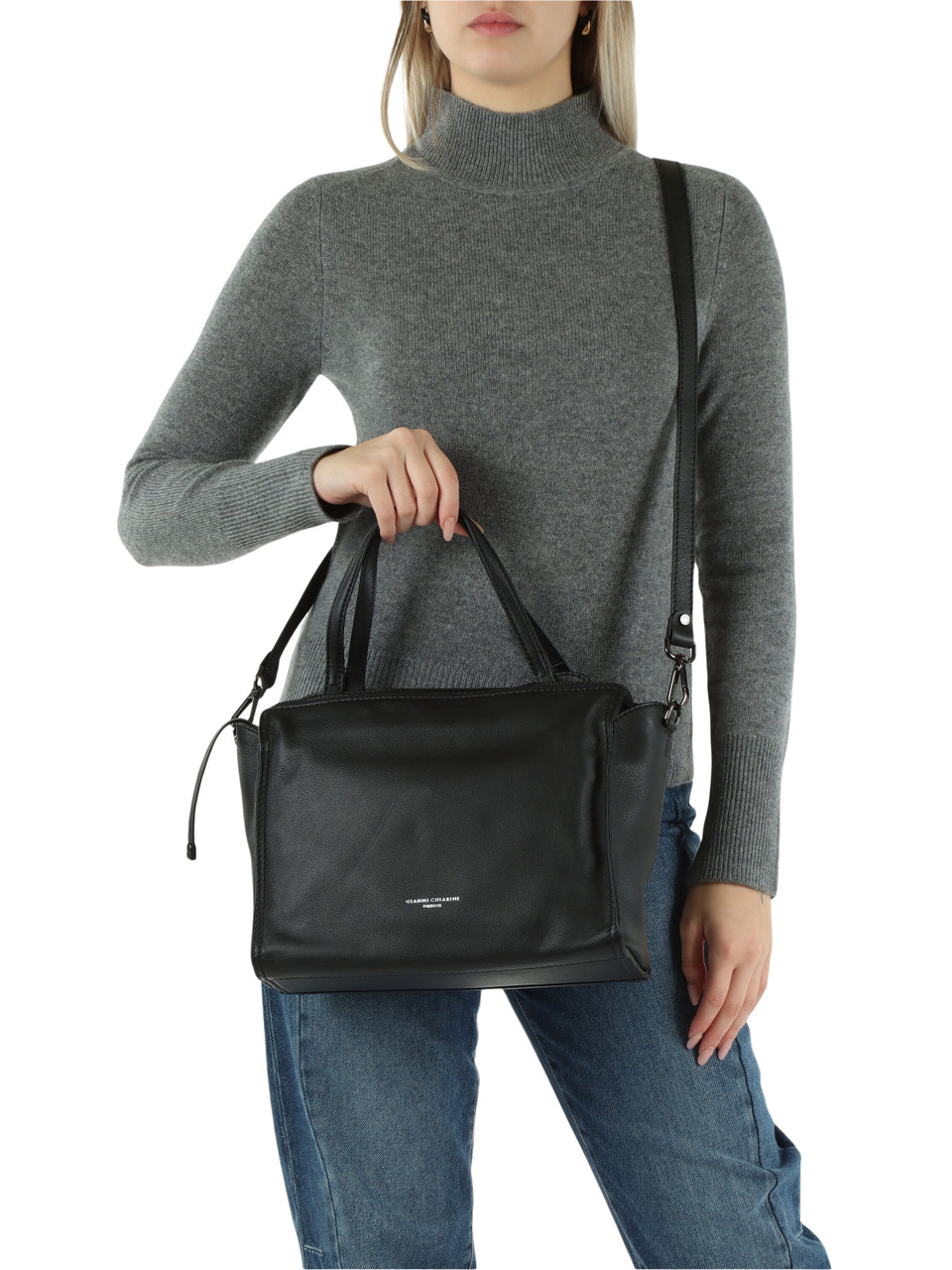 NERO | Borsa a mano in pelle JANIS Medium