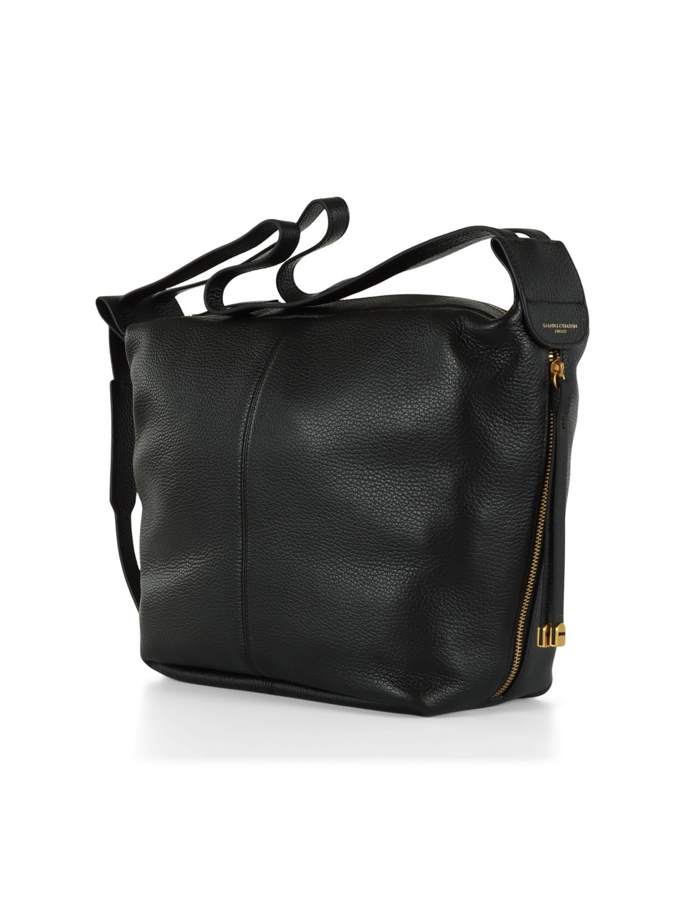 NERO | Borsa zaino in pelle martellata GUIA