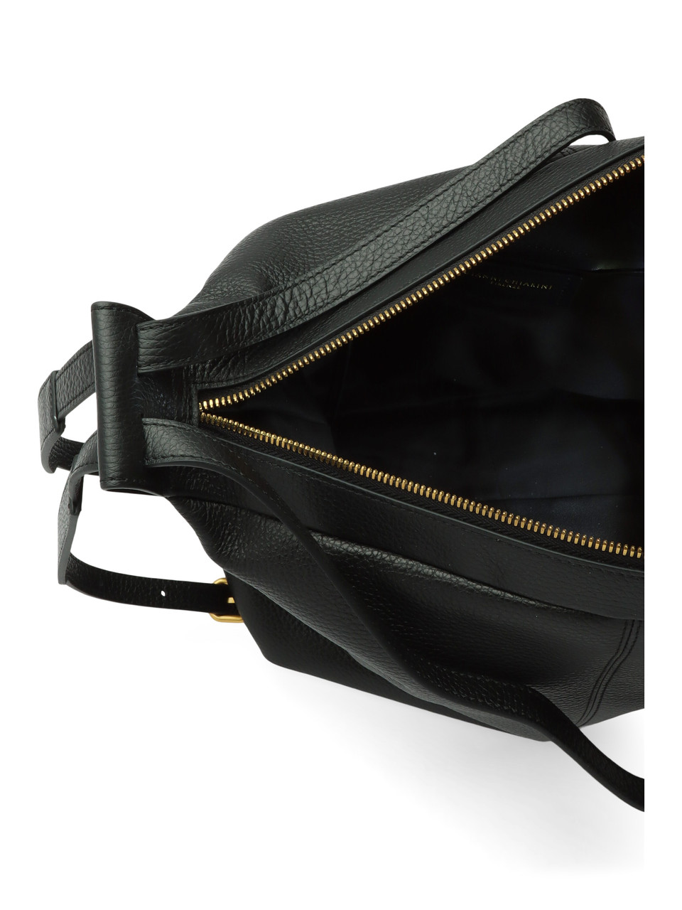 NERO | Borsa zaino in pelle martellata GUIA