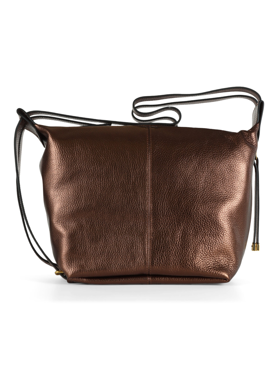BRONZO | Borsa zaino in pelle martellata GUIA