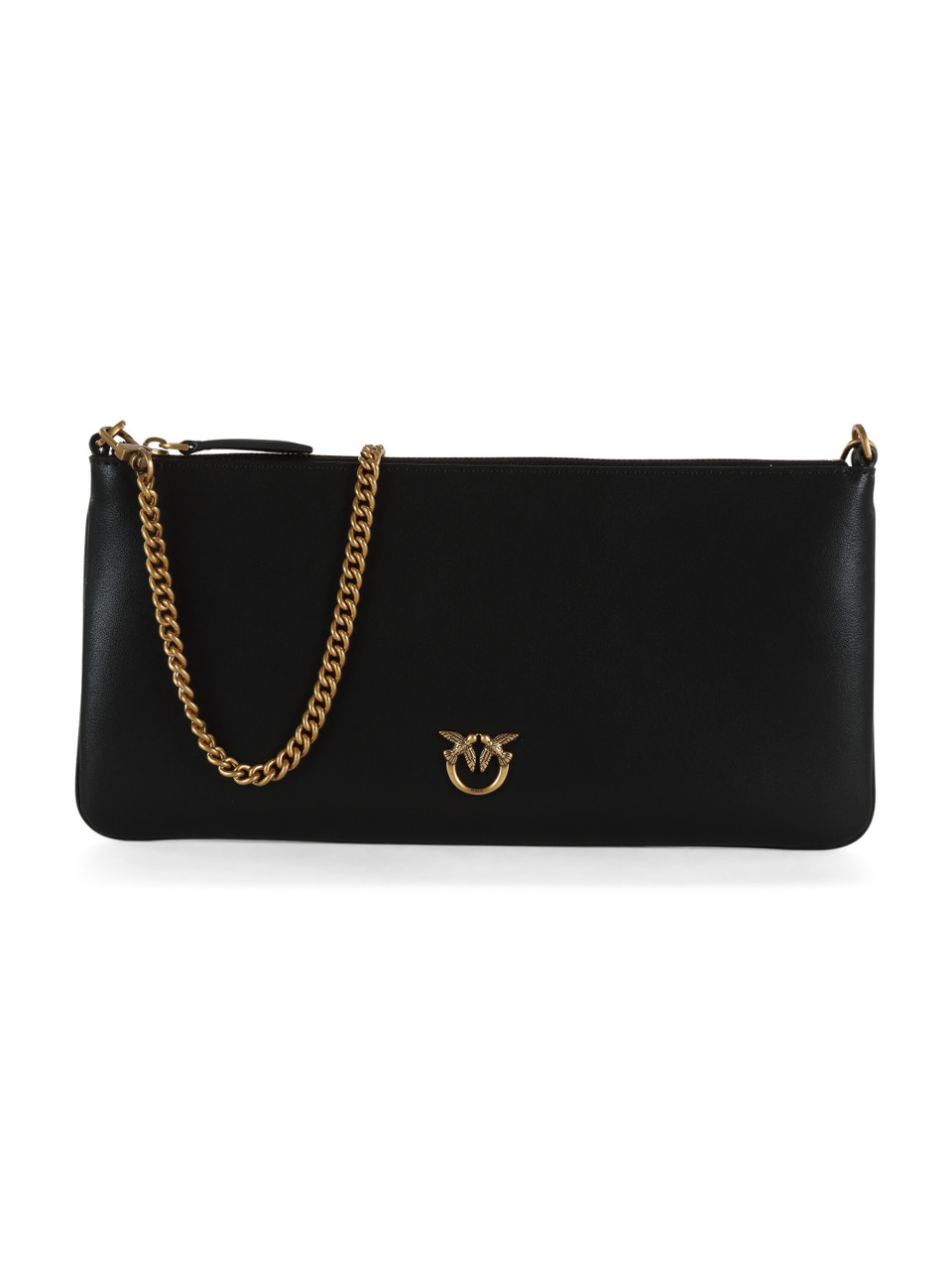 NERO | Pochette in pelle HORIZONTAL FLAT