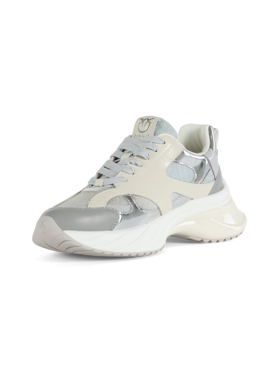 ARGENTO | Sneakers ARIEL 15 in pelle e tessuto