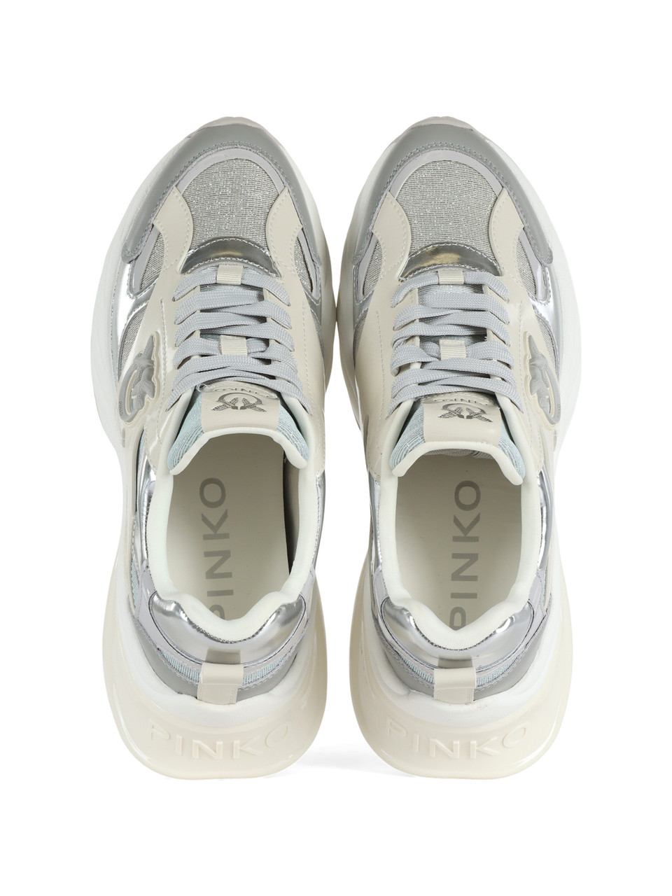 ARGENTO | Sneakers ARIEL 15 in pelle e tessuto