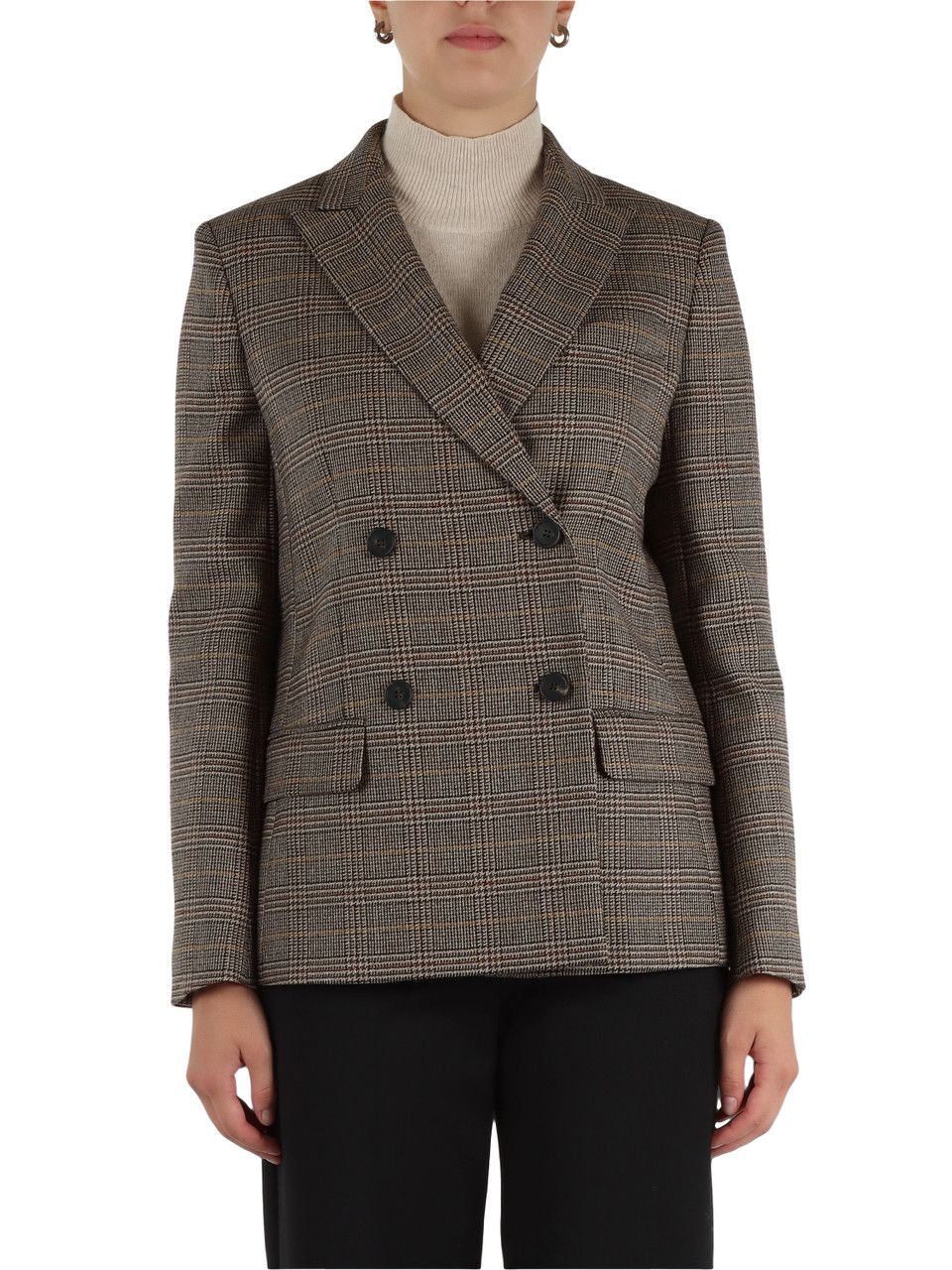 MARRONE | WEEKEND: Giacca doppiopetto in lana vergine GIOVE