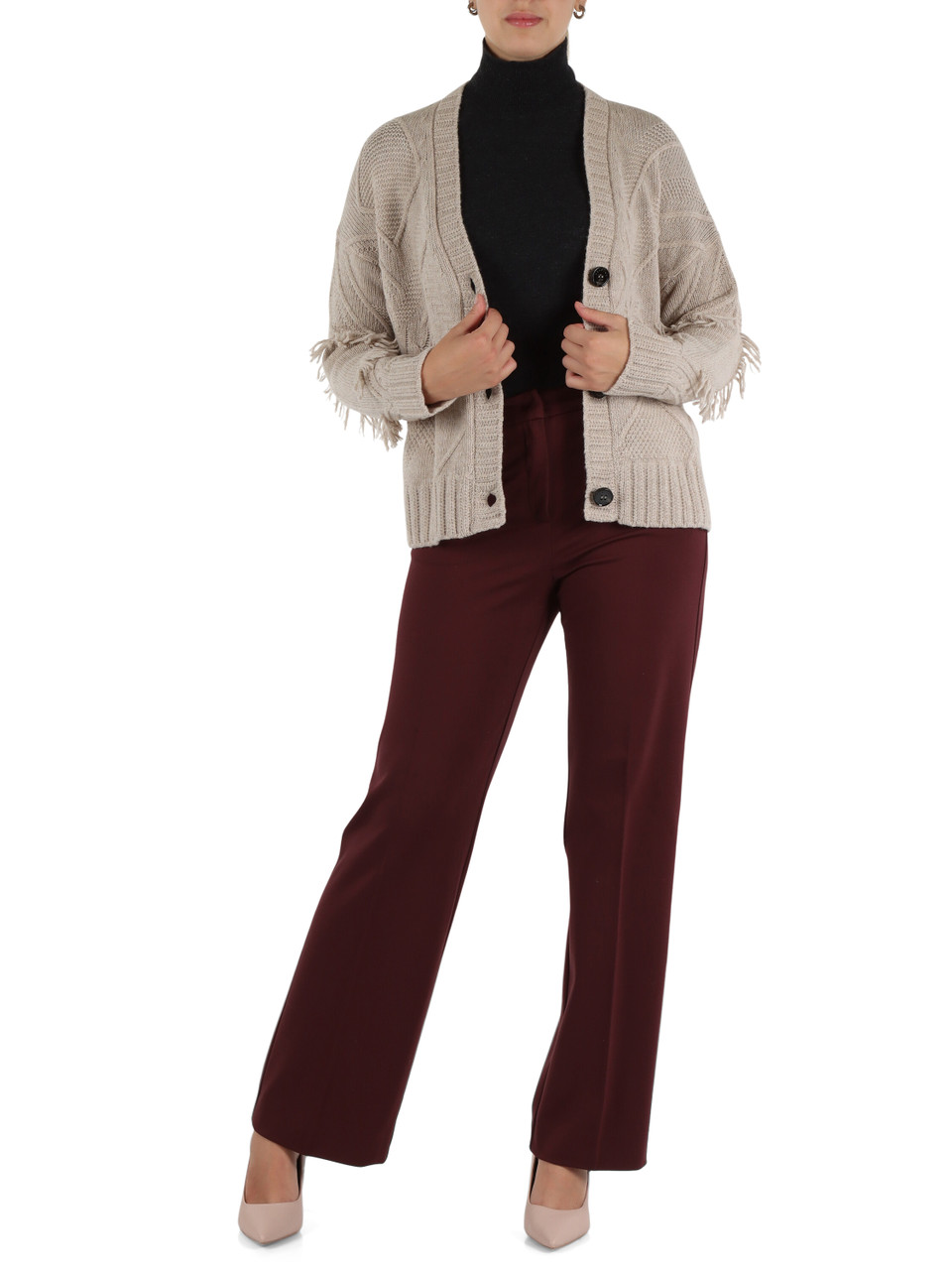 BEIGE | WEEKEND: Cardigan in lana vergine STALLO