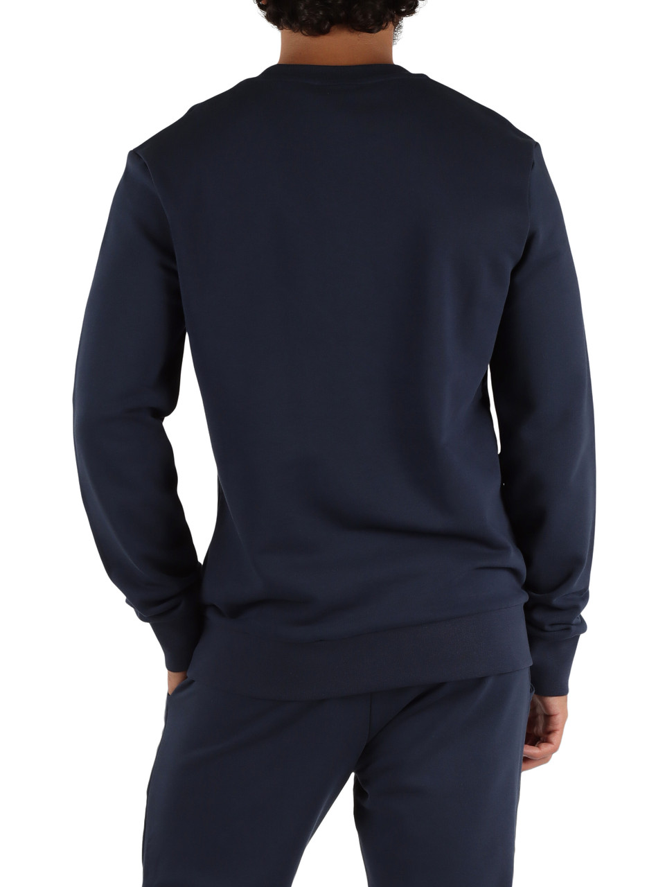 BLU | Felpa girocollo in cotone garzato