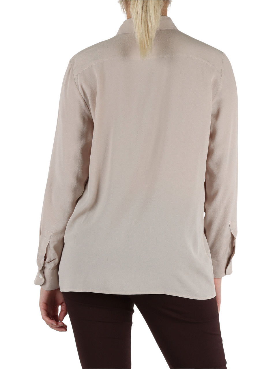BEIGE | Camicia in crepe de chine di misto seta CABIRIA