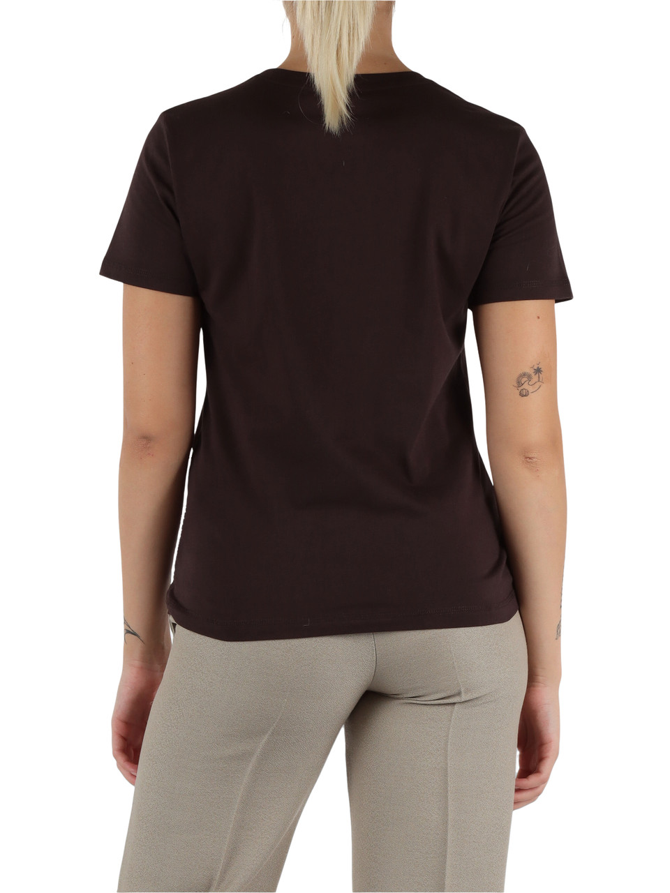 MARRONE | SPORT: T-shirt MANISA con ricamo logo