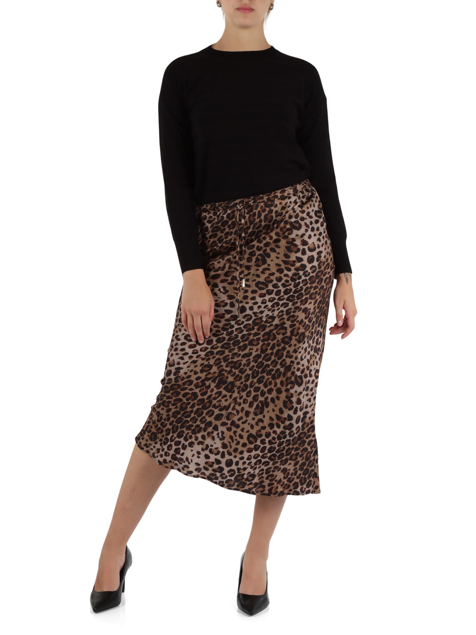 NERO | SPORT: Maglia girocollo in misto viscosa TEXAS