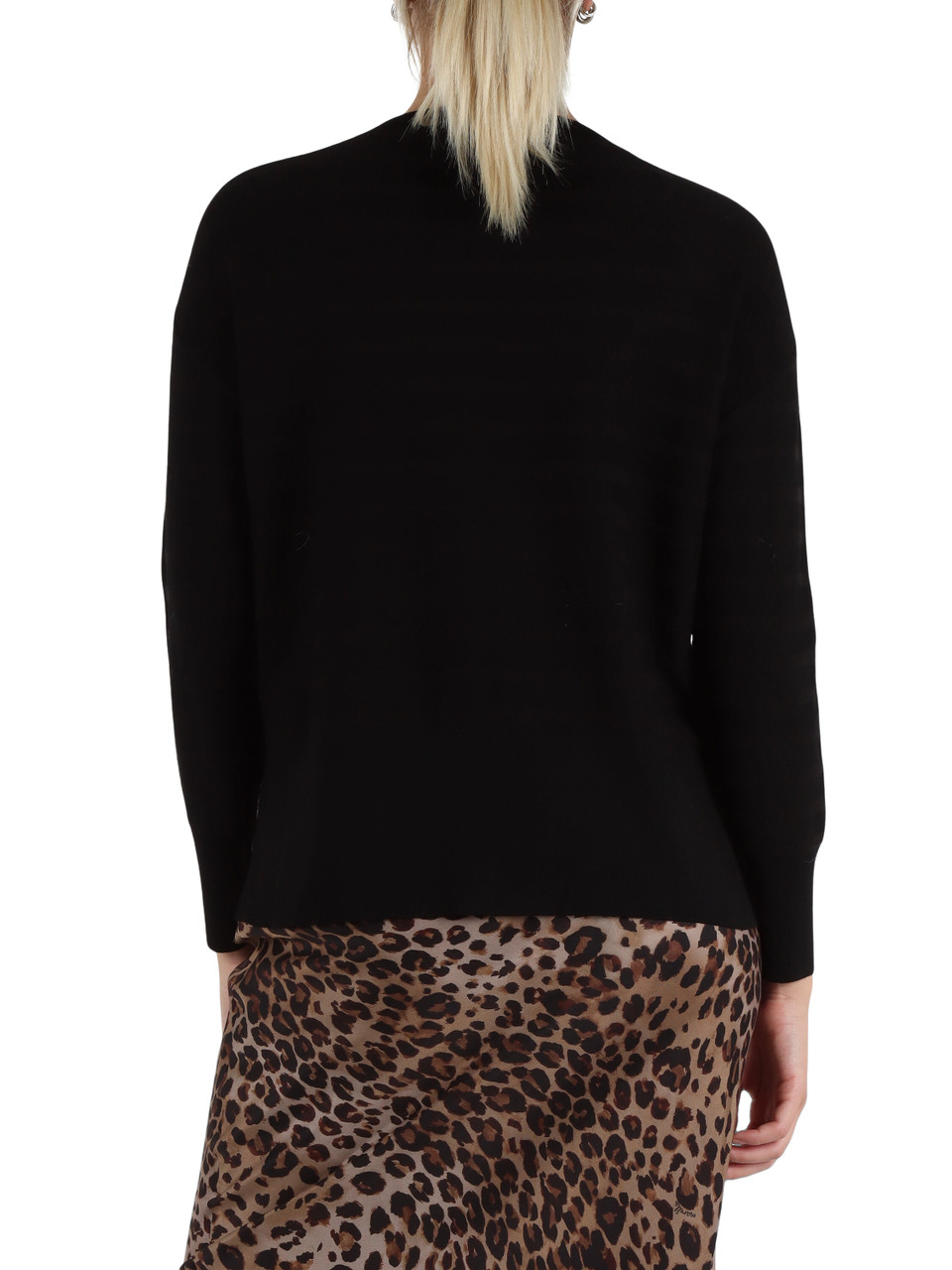 NERO | SPORT: Maglia girocollo in misto viscosa TEXAS