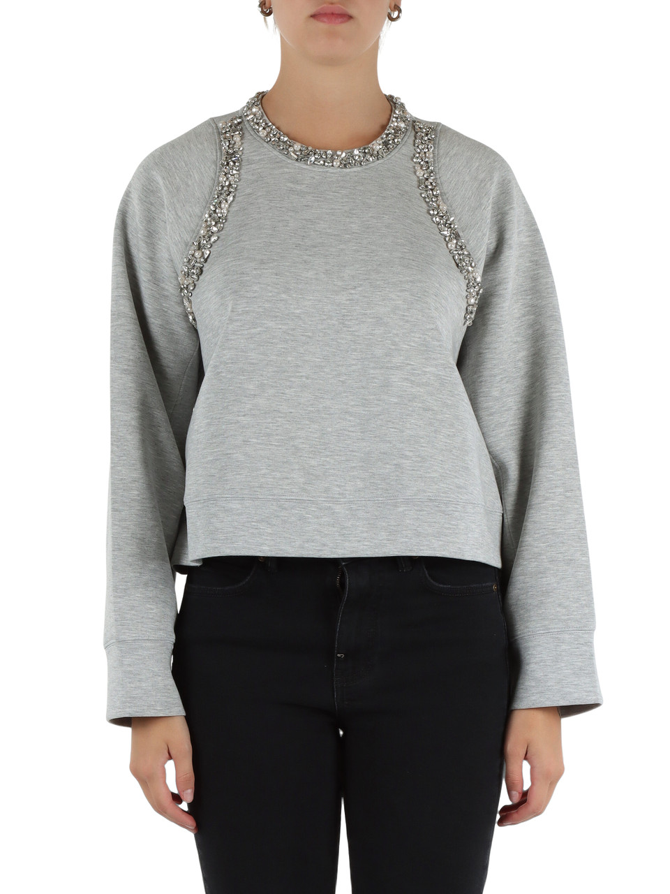 HELLGRAU | Sweatshirt aus Viskosemischung MINESTRA