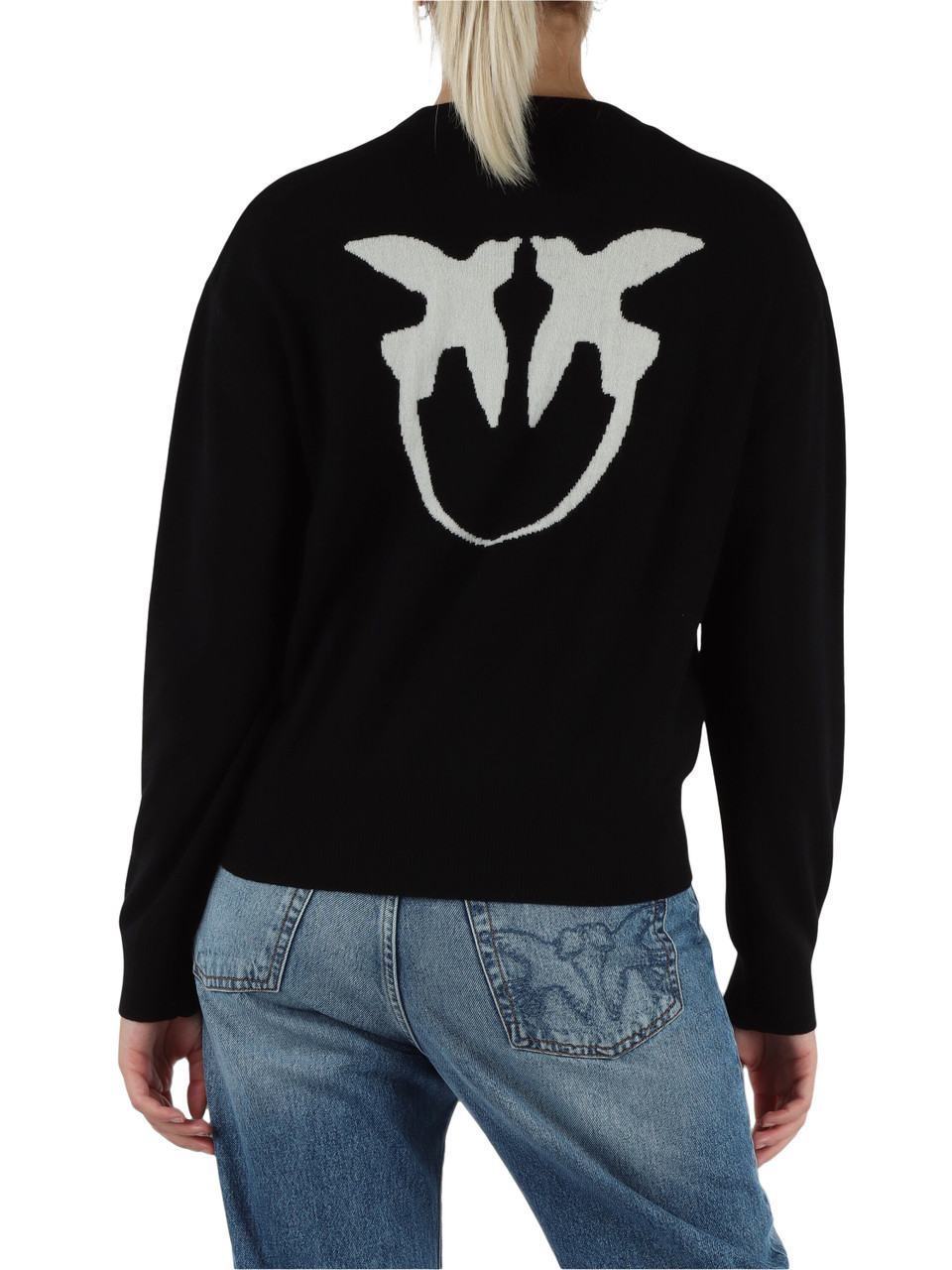 NERO | Maglia girocollo in lana e cashmere MARTINICA