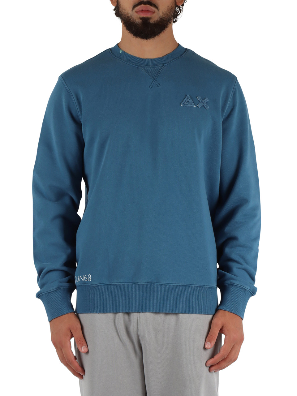 OTTANIO | Felpa girocollo in cotone effetto vintage