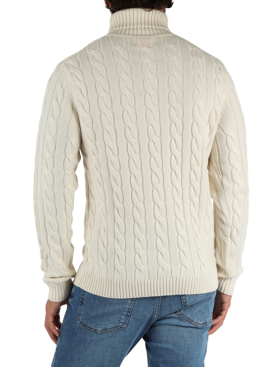 PANNA | Maglia collo alto in misto lana merino e cashmere