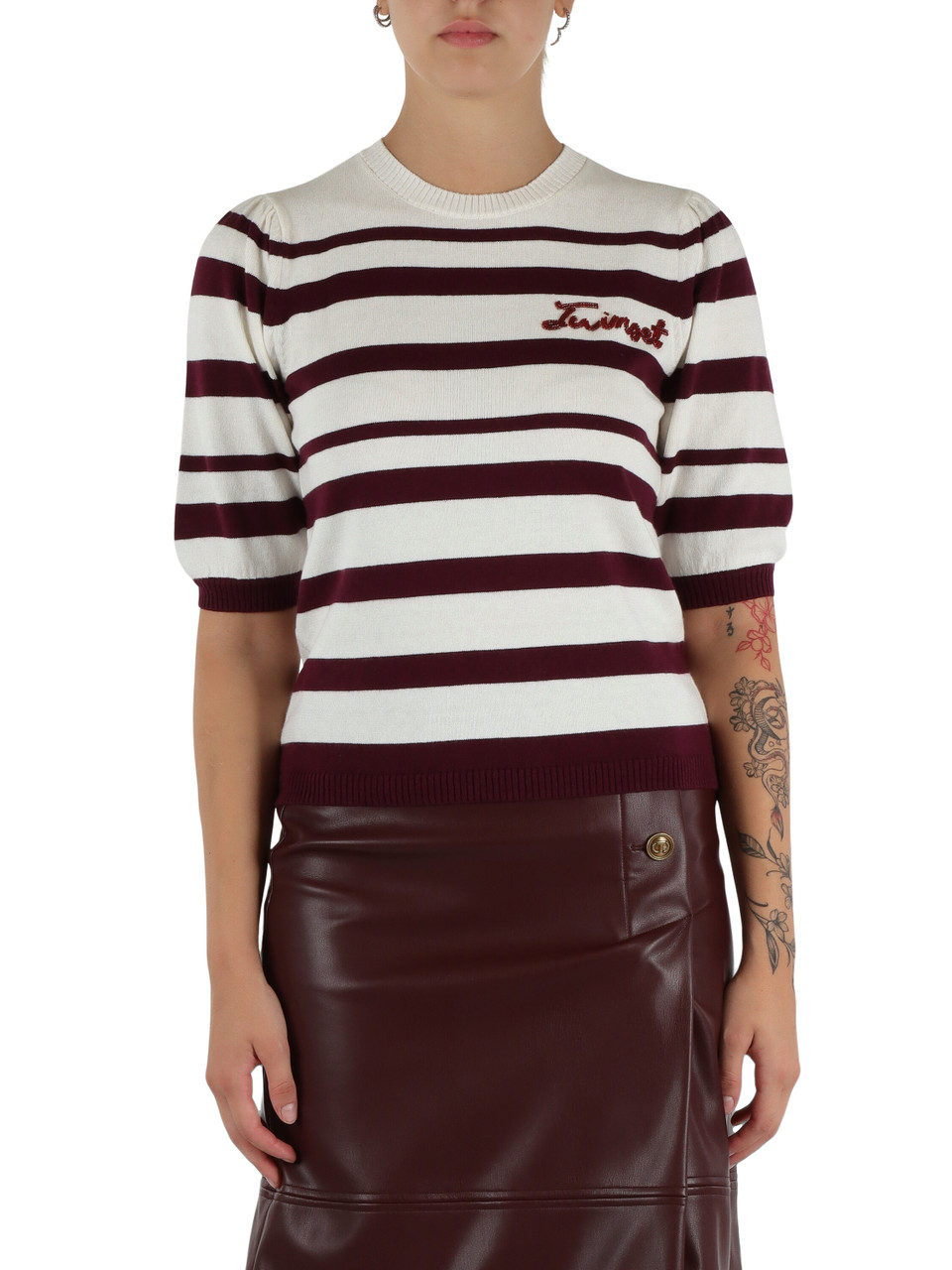 PANNA | Maglia girocollo in cotone e cashmere