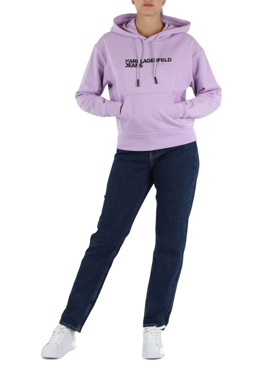 HELLVIOLETT | ESSENTIAL Kapuzenpullover aus Baumwollmischung