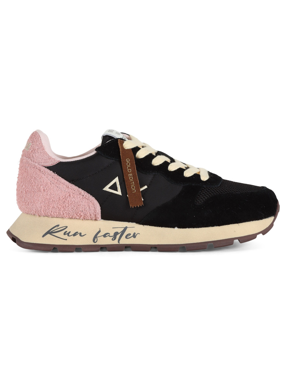 NERO | Sneakers in pelle e tessuto ALLY VINTAGE Gold Edition