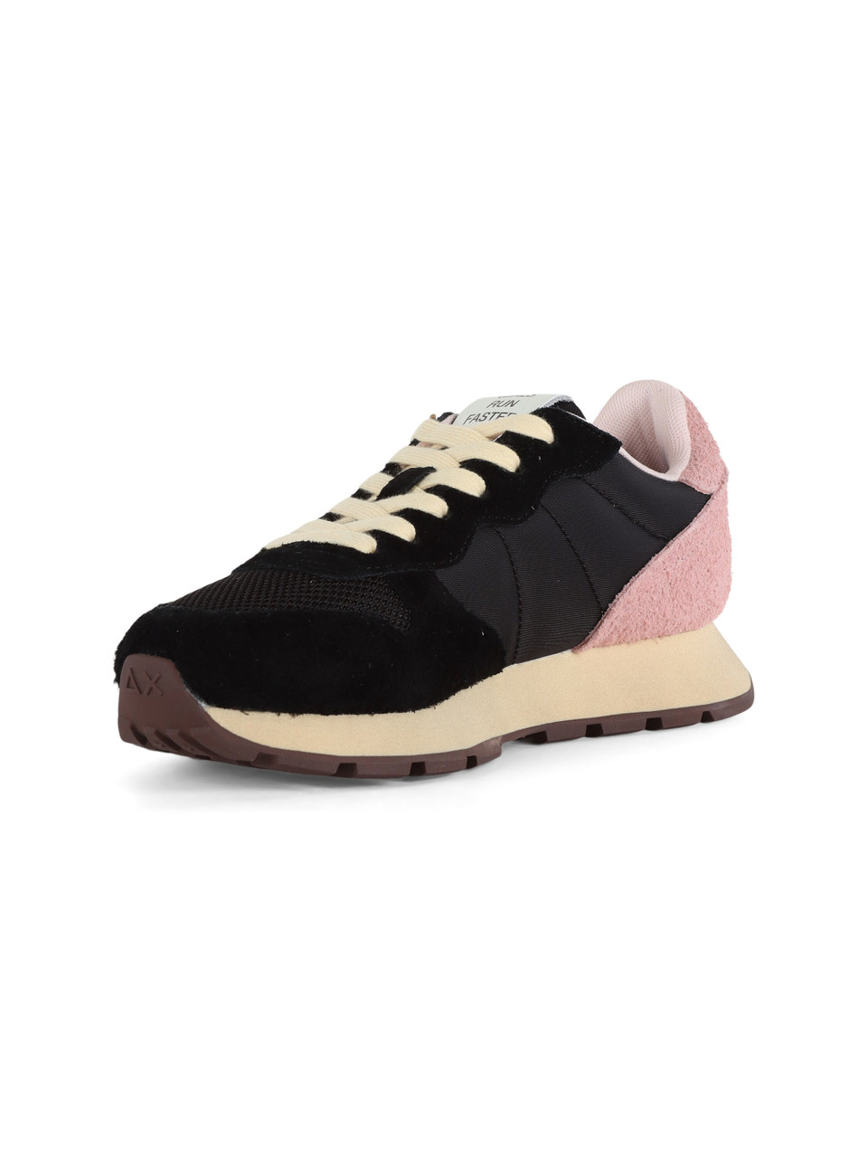 NERO | Sneakers in pelle e tessuto ALLY VINTAGE Gold Edition