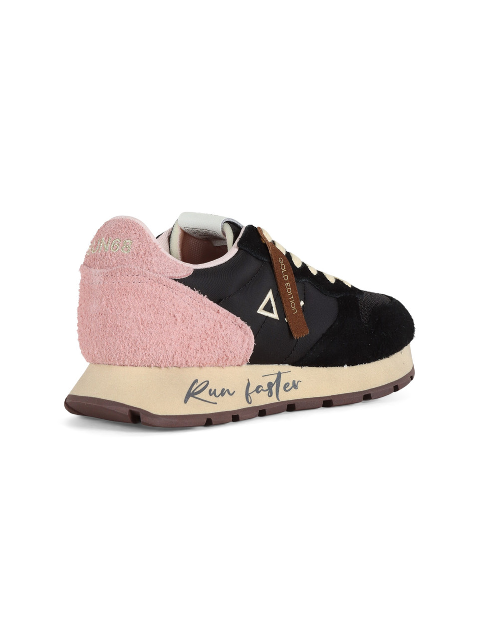 NERO | Sneakers in pelle e tessuto ALLY VINTAGE Gold Edition