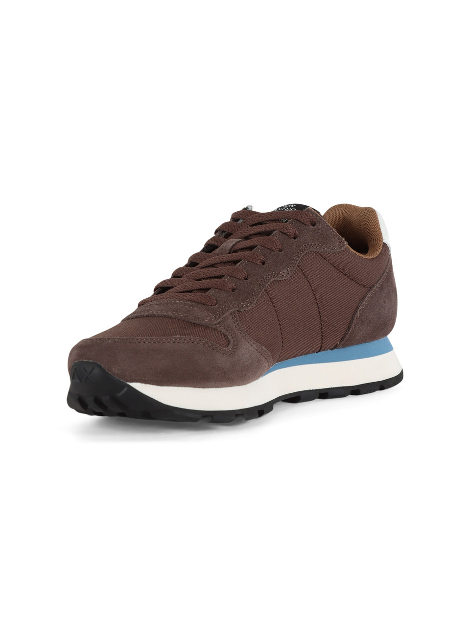 MARRONE | Sneakers in pelle e tessuto TOM SOLID