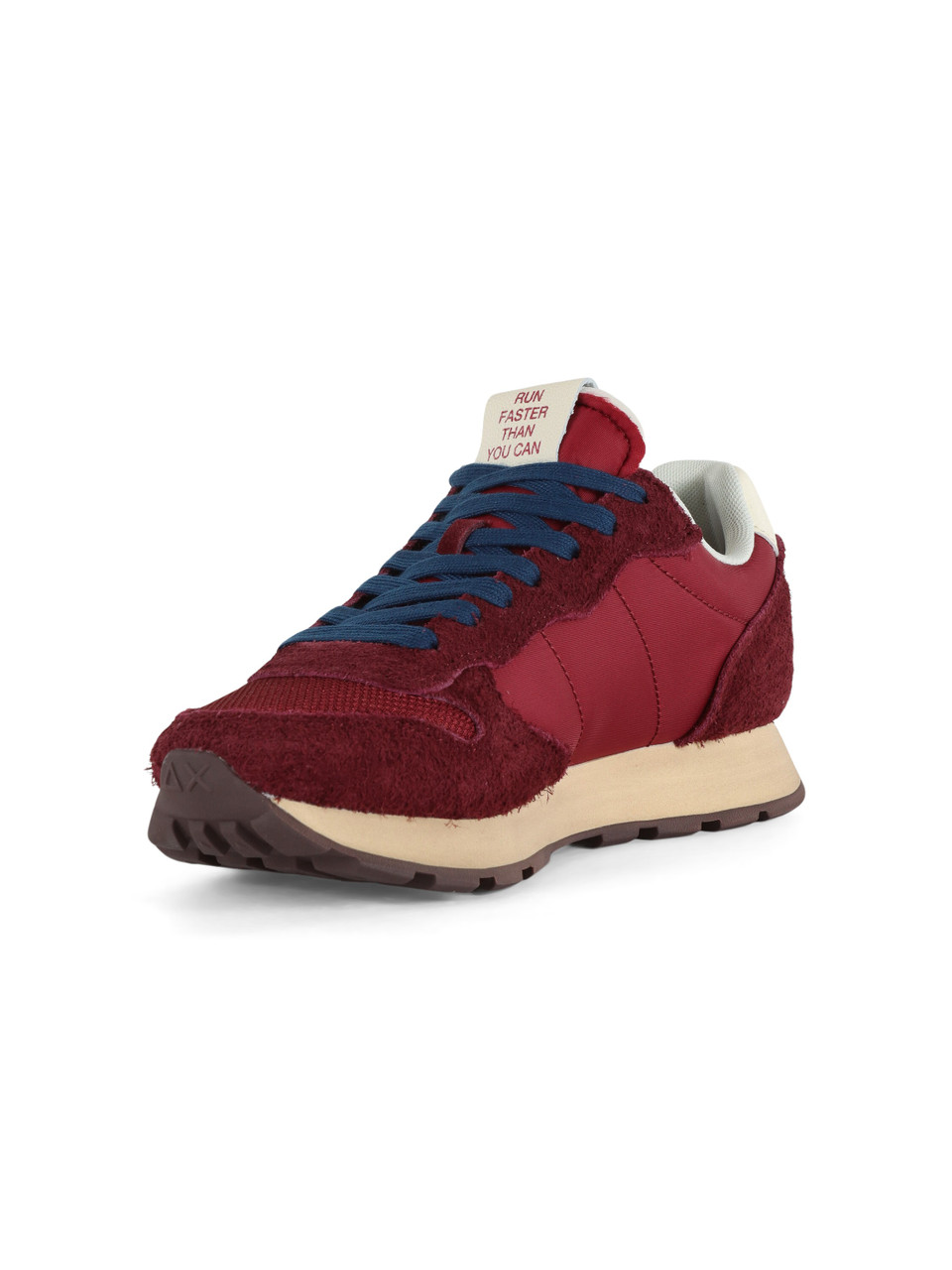 BORDEAUX | Sneakers in pelle e tessuto TOM VINTAGE Gold Edition