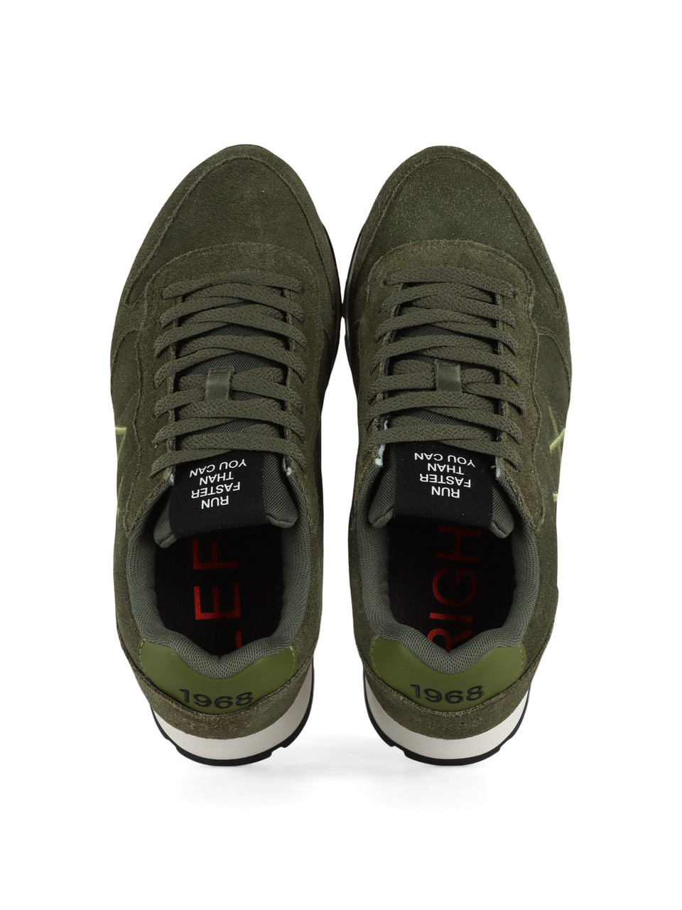 VERDE SCURO | Sneakers in pelle ed ecopelle TOM SUEDE