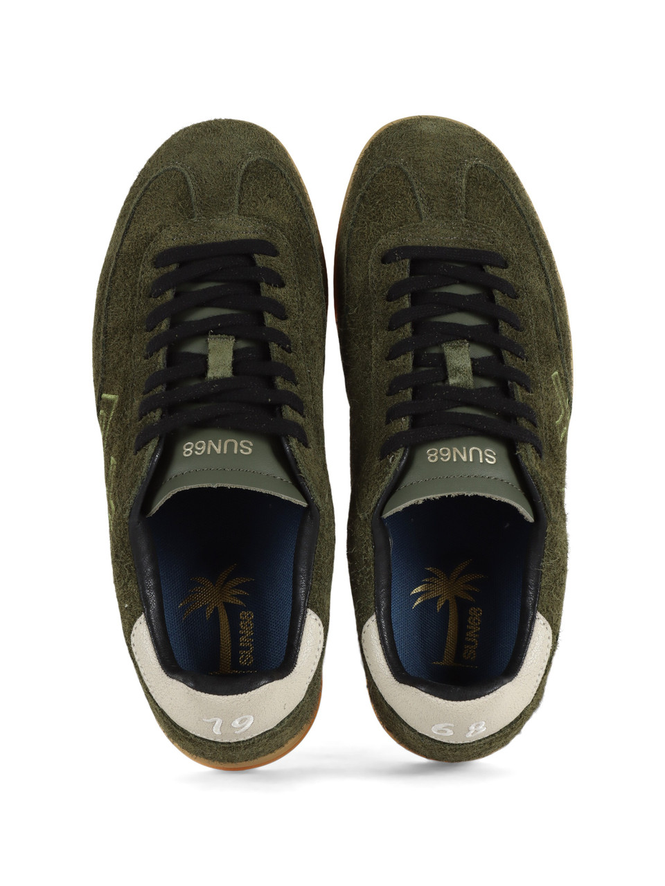 VERDE SCURO | Sneakers in pelle ed ecopelle CALIFORNIA SUN SUEDE