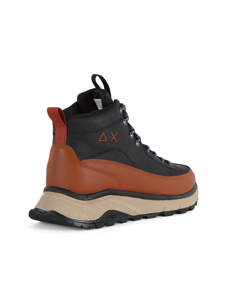 NERO | Sneakers in pelle e tessuto FIRE & CAMPING WINTER MID