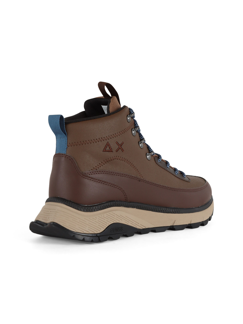 MARRONE | Sneakers in pelle e tessuto FIRE & CAMPING WINTER MID