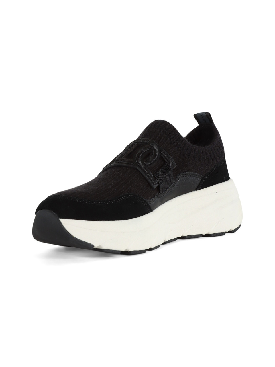 NERO | Sneakers in pelle e tessuto con dettaglio logo