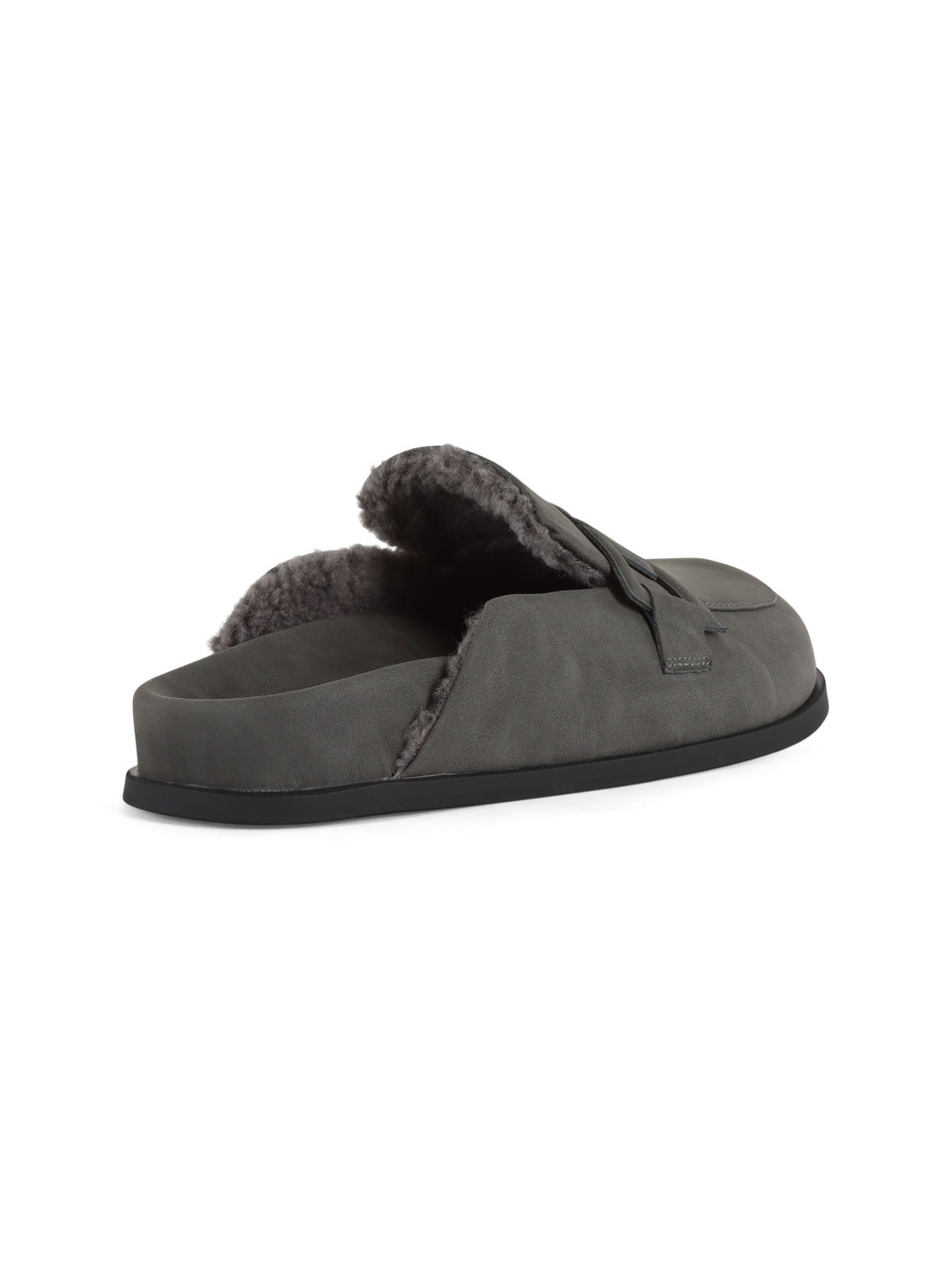 GRIGIO | Sabot in ecosuede con dettaglio logo